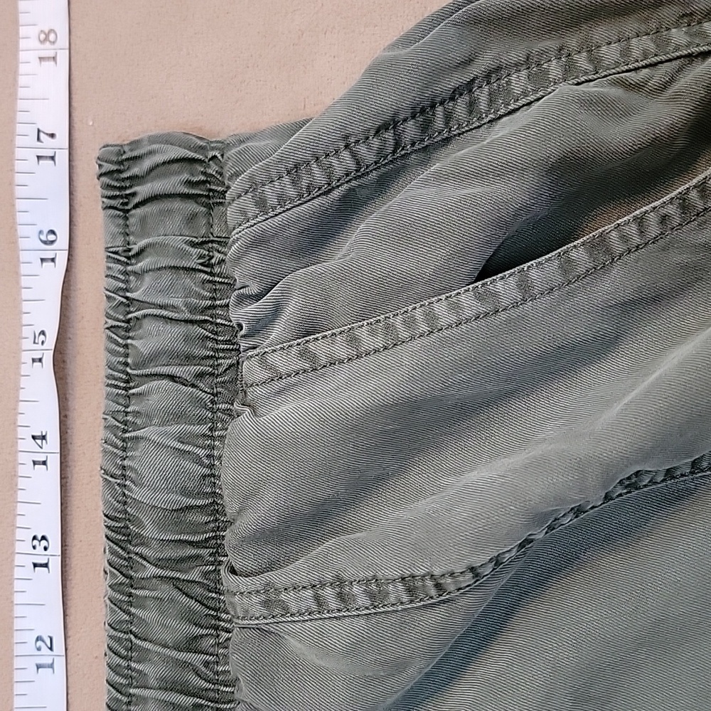 Velvet Heart Olive Green Tencel Pull-On Cargo Jogger Ankle Pants Size XL EUC - Picture 9 of 14